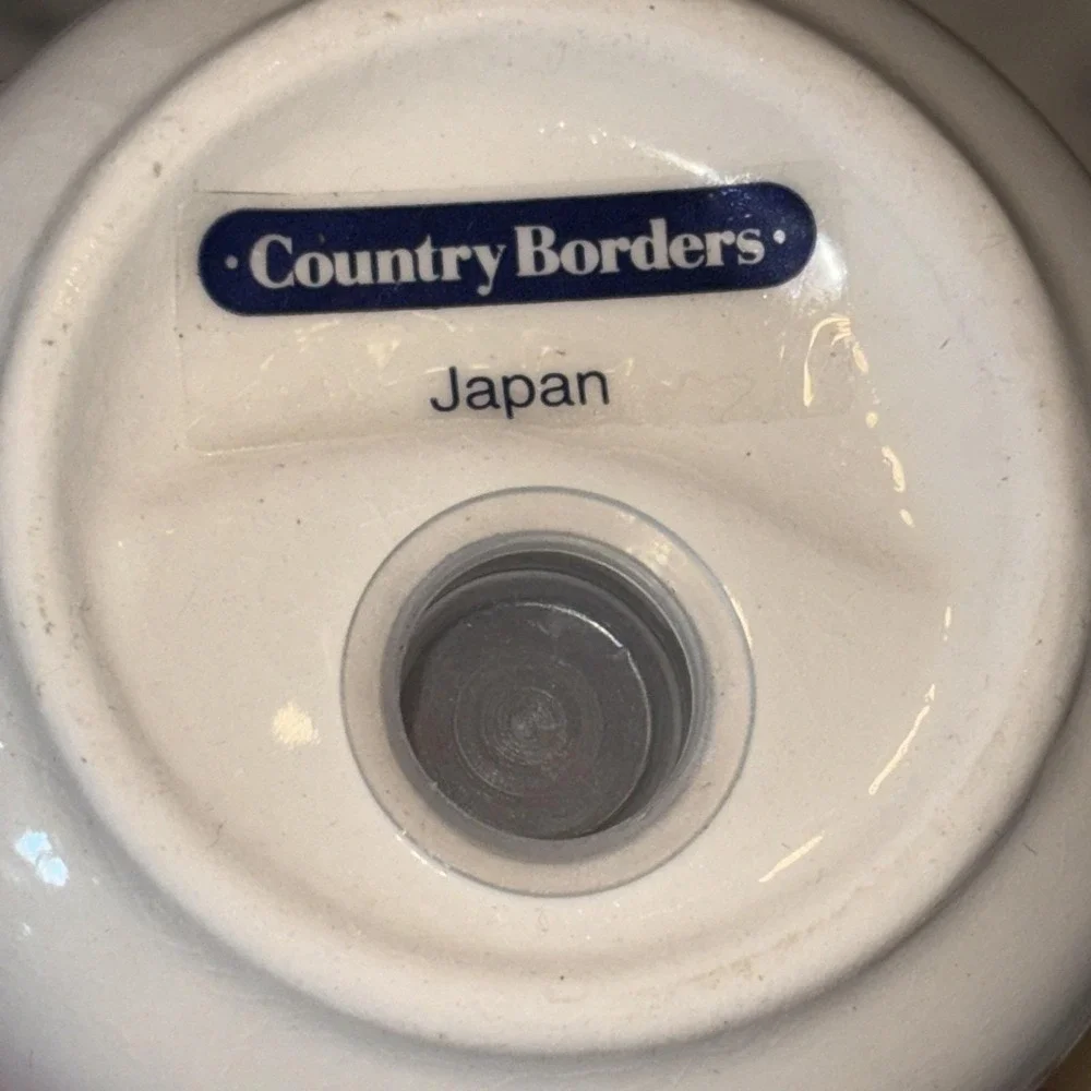 VTG 1983 JCPenney 80s Country Borders Salt Pepper Shakers Japan‎ Cottage Core